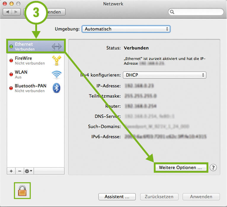 MacOS Netzwerkadapter Bild 3